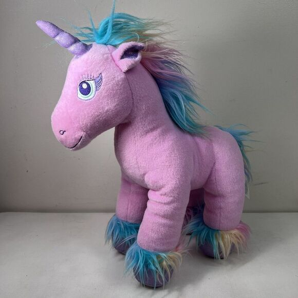 Build A Bear Beary Fairy Friends Pink UNICORN‎ Rainbow Plush Stuffed Animal - Picture 1 of 8